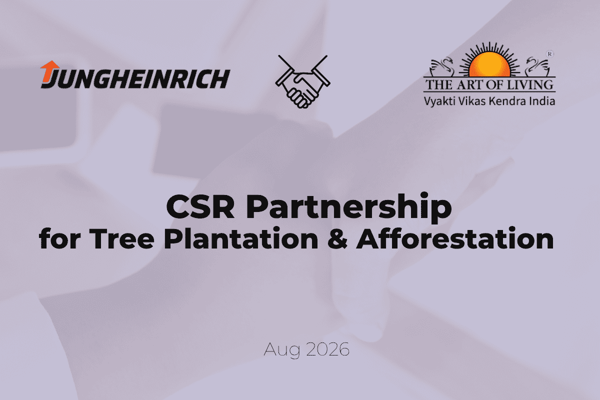 VVKI Signs MoU with Jungheinrich for Afforestation Initiatives